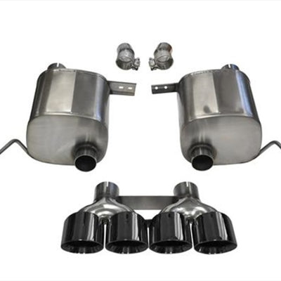 Corsa 14-19 Chevy Corvette C7 Coupe 6.2L V8 AT/MT 2.75in Valve-Back Dual Rear Exit Black Xtreme Exht