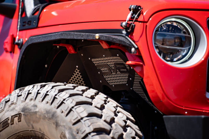 DV8 Offroad 2018+ Jeep Wrangler JL Front Inner Fenders - Black DV8 Offroad 2018+ Jeep Wrangler JL Front Inner Fenders - Black