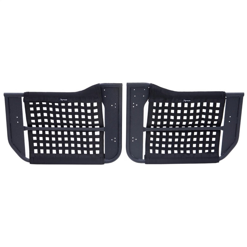 Rampage 2007-2018 Jeep Wrangler(JK) 2-Door Tube Doors With Netting - Black Rampage 2007-2018 Jeep Wrangler(JK) 2-Door Tube Doors With Netting - Black