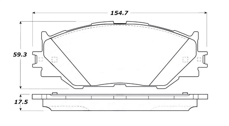 StopTech Street Touring 06-10 Lexus IS250 Front Brake Pads StopTech Street Touring 06-10 Lexus IS250 Front Brake Pads
