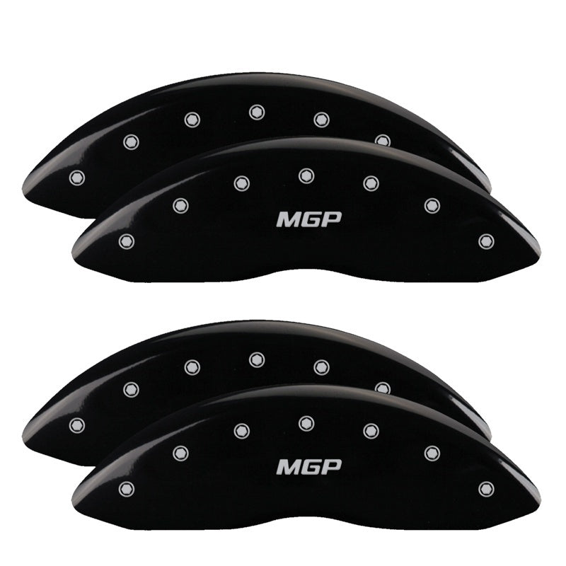 MGP 4 Caliper Covers Engraved Front & Rear MGP Black finish silver ch MGP 4 Caliper Covers Engraved Front & Rear MGP Black finish silver ch