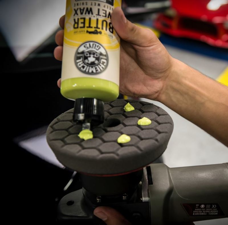 Chemical Guys Hex-Logic Quantum Finishing Pad - Black - 6.5in Chemical Guys Hex-Logic Quantum Finishing Pad - Black - 6.5in