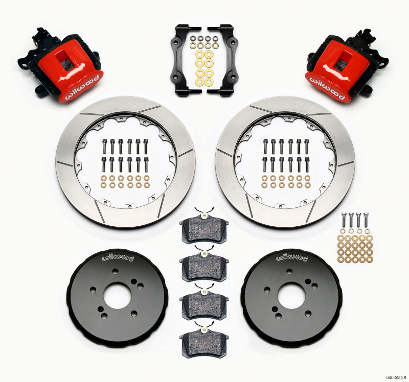 Wilwood Combination Parking Brake Rear Kit 12.88in Red Honda S2000 Wilwood Combination Parking Brake Rear Kit 12.88in Red Honda S2000