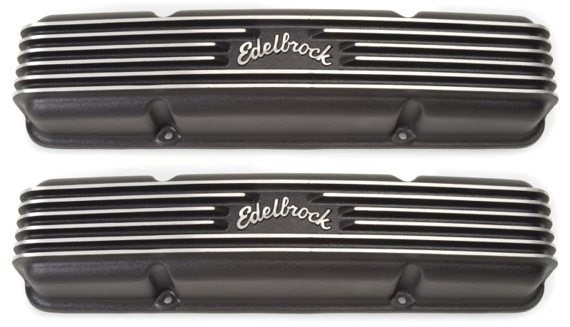 Edelbrock Valve Cover Classic Series Chevrolet 1959-1986 262-400 CI V8 Black Edelbrock Valve Cover Classic Series Chevrolet 1959-1986 262-400 CI V8 Black