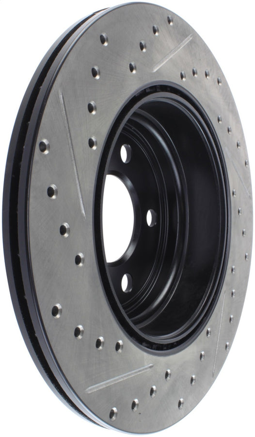 StopTech 12-16 BMW 335i Slotted & Drilled Rear Left Rotor StopTech 12-16 BMW 335i Slotted & Drilled Rear Left Rotor