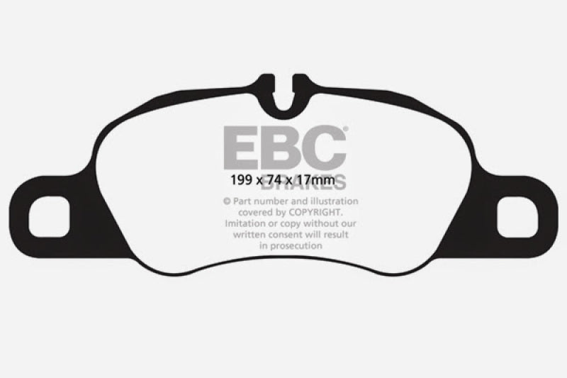 EBC 12-16 Porsche Boxster 2.7L (Cast Iron Rotors Only) Bluestuff Front Brake Pads EBC 12-16 Porsche Boxster 2.7L (Cast Iron Rotors Only) Bluestuff Front Brake Pads
