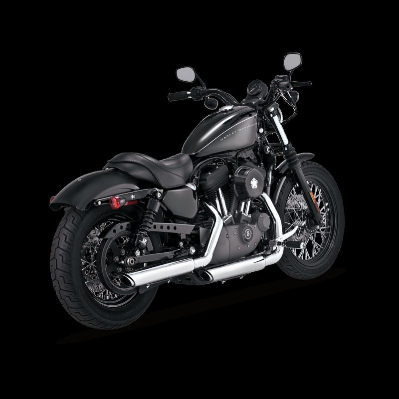 Vance & Hines HD Sportster 04-13 Twin Slash 3In Slip-On Exhaust Vance & Hines HD Sportster 04-13 Twin Slash 3In Slip-On Exhaust