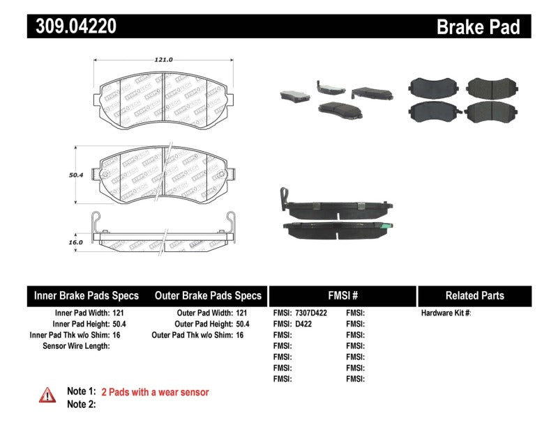 StopTech Performance 89-06/96 Nissan 240SX Front Brake Pads StopTech Performance 89-06/96 Nissan 240SX Front Brake Pads