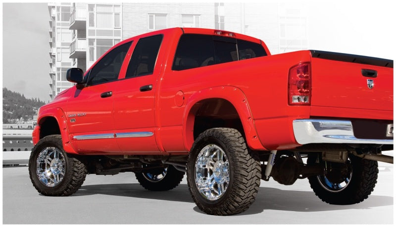 Bushwacker 02-08 Dodge Ram 1500 Fleetside Pocket Style Flares 4pc 75.9/76.3/97.9in Bed - Black Bushwacker 02-08 Dodge Ram 1500 Fleetside Pocket Style Flares 4pc 75.9/76.3/97.9in Bed - Black