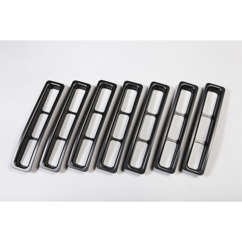 Rugged Ridge Grille Inserts Black 97-06 Jeep Wrangler Rugged Ridge Grille Inserts Black 97-06 Jeep Wrangler