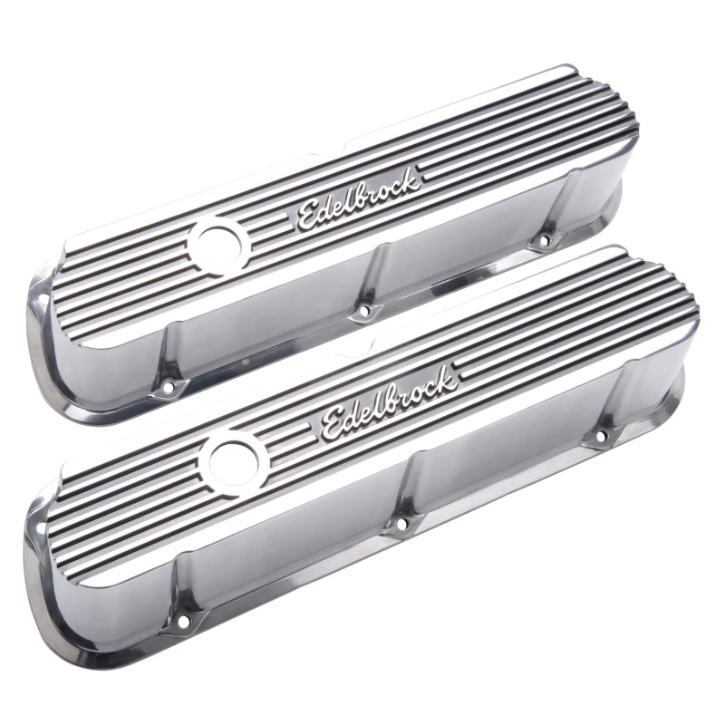 Edelbrock Valve Cover Elite II Series Ford 289-302-351W CI V8 Tall Polished Edelbrock Valve Cover Elite II Series Ford 289-302-351W CI V8 Tall Polished