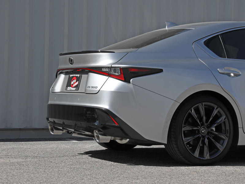 aFe Lexus IS350 14-22 V6-3.5L Takeda Axle-Back Exhaust System- Polished Tip aFe Lexus IS350 14-22 V6-3.5L Takeda Axle-Back Exhaust System- Polished Tip