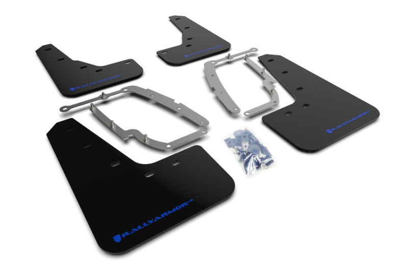 Rally Armor 17-23 Tesla Model 3 Black UR Mud Flap w/Blue Logo Rally Armor 17-23 Tesla Model 3 Black UR Mud Flap w/Blue Logo