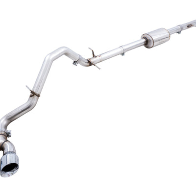 AWE Tuning 4th Gen GM 1500 5.3L 0FG Catback Dual Side Exit (Flat Bumper) - Chrome Tips