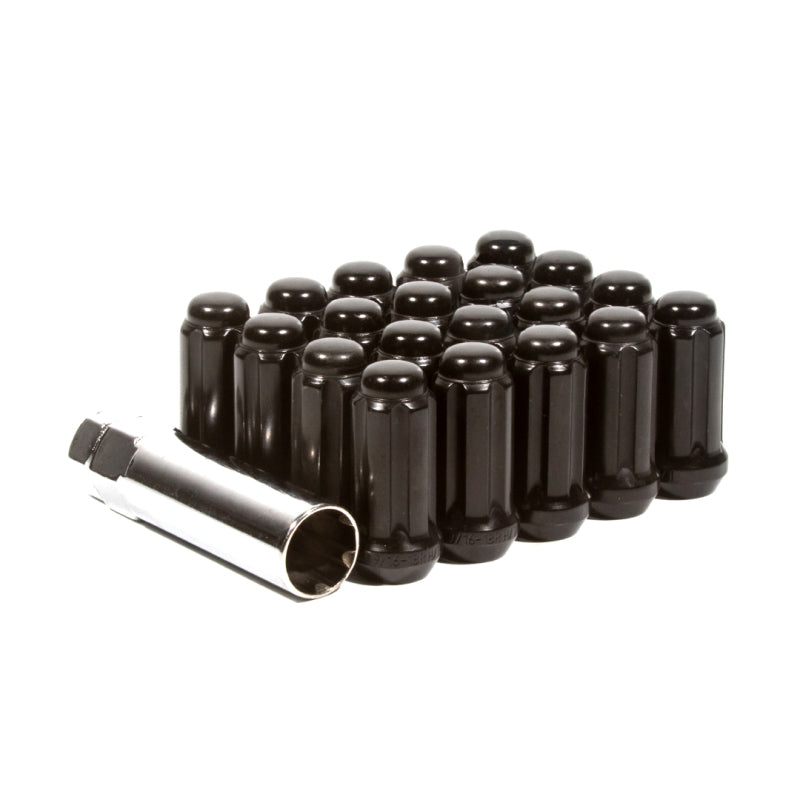 Method Lug Nut Kit - Extended Thread Spline - 12x1.5 - 6 Lug Kit - Black Method Lug Nut Kit - Extended Thread Spline - 12x1.5 - 6 Lug Kit - Black
