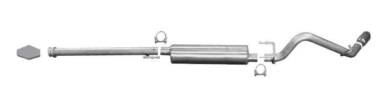 Gibson 13-15 Toyota Tacoma Pre Runner 4.0L 2.5in Cat-Back Single Exhaust - Aluminized Gibson 13-15 Toyota Tacoma Pre Runner 4.0L 2.5in Cat-Back Single Exhaust - Aluminized
