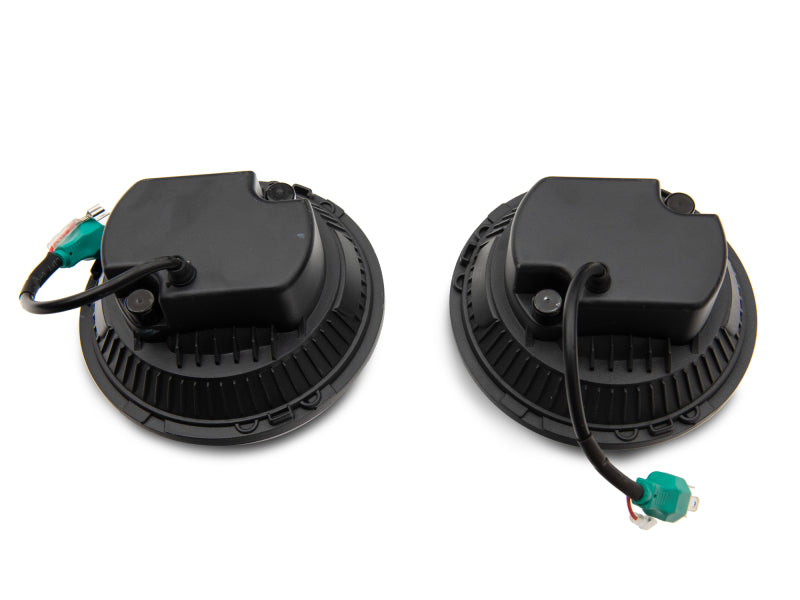 Raxiom 97-18 Jeep Wrangler TJ/JK Axial 7-Inch LED Headlights w/ DRL- Black Housing (Clear Lens) Raxiom 97-18 Jeep Wrangler TJ/JK Axial 7-Inch LED Headlights w/ DRL- Black Housing (Clear Lens)