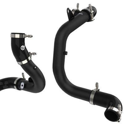 aFe BladeRunner 15-20 VW GTI (MKVII) L4-2.0L (t) Aluminum Hot and Cold Charge Pipe Kit Black