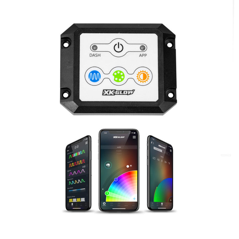 XK Glow Dash Surface Mount XKCHROME Controller Kit XK Glow Dash Surface Mount XKCHROME Controller Kit