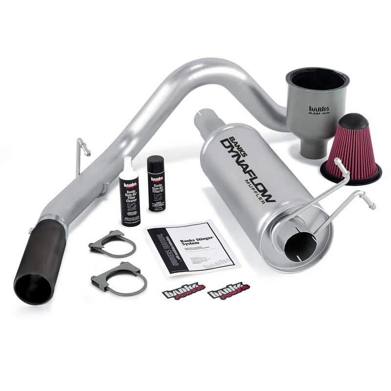 Banks Power 99-04 Ford 6.8L Excursion Stinger System - SS Single Exhaust w/ Black Tip Banks Power 99-04 Ford 6.8L Excursion Stinger System - SS Single Exhaust w/ Black Tip
