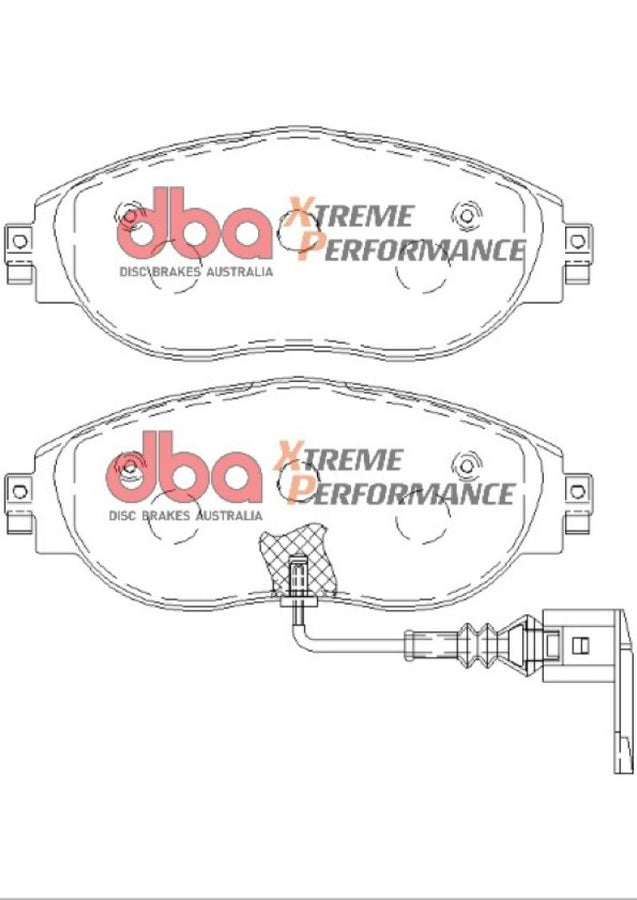 DBA 13-21 Volkswagen Golf R (MK7) XP Performance Front Brake Pads DBA 13-21 Volkswagen Golf R (MK7) XP Performance Front Brake Pads