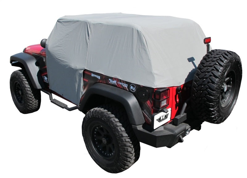 Rampage 2007-2018 Jeep Wrangler(JK) Cab Cover With Door Flaps - Grey Rampage 2007-2018 Jeep Wrangler(JK) Cab Cover With Door Flaps - Grey