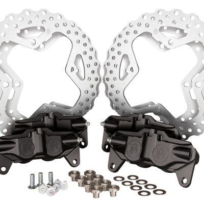 Performance Machine UTV Rock Deflector Spacer Kit - Black Ano