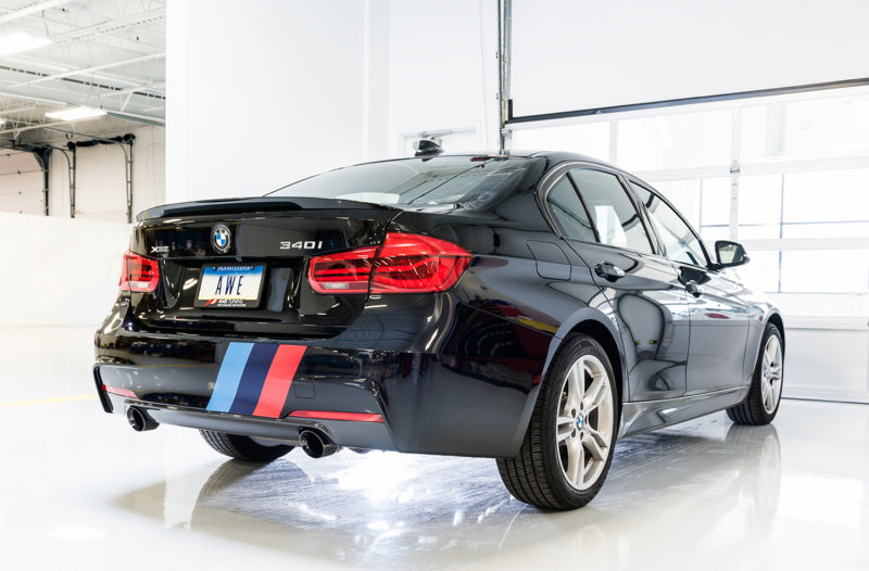 AWE Tuning BMW F3X 340i Touring Edition Axle-Back Exhaust - Chrome Silver Tips (102mm) AWE Tuning BMW F3X 340i Touring Edition Axle-Back Exhaust - Chrome Silver Tips (102mm)