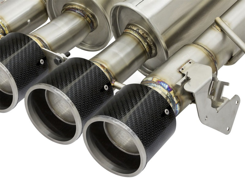 aFe MACHForce XP 3in -2 1/2in Axle Back SS Exhaust w/Carbon Fiber Tips 14-17 Chevy Corvette V8 6.2L aFe MACHForce XP 3in -2 1/2in Axle Back SS Exhaust w/Carbon Fiber Tips 14-17 Chevy Corvette V8 6.2L