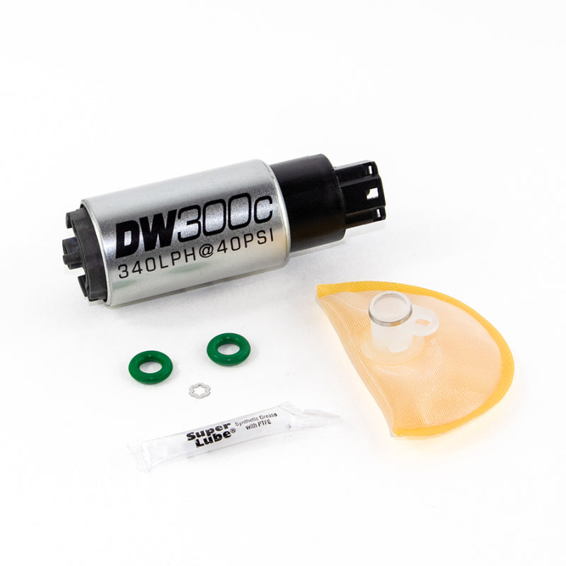 DeatschWerks 340lph DW300C Compact Fuel Pump w/ 06-11 Civic Set Up Kit (w/o Mounting Clips) DeatschWerks 340lph DW300C Compact Fuel Pump w/ 06-11 Civic Set Up Kit (w/o Mounting Clips)