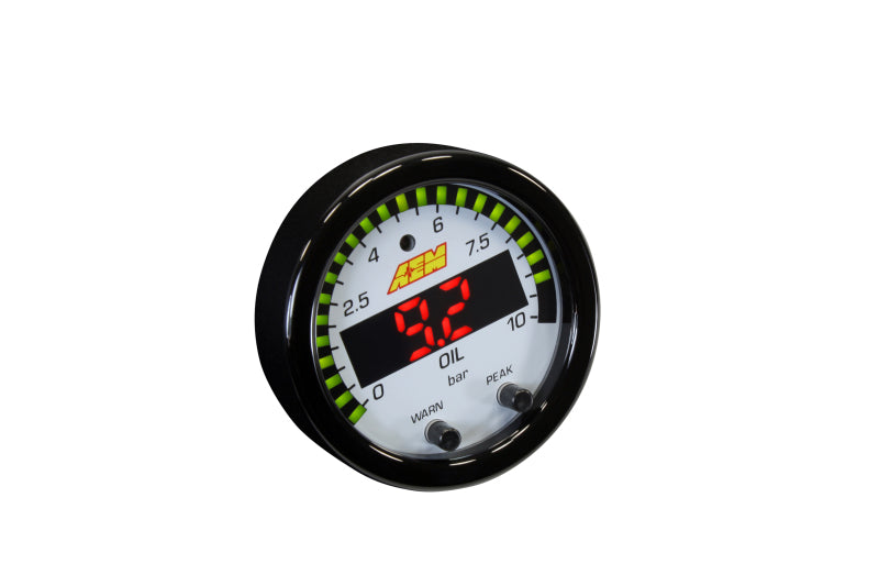 AEM X-Series 0-150 Oil Pressure Gauge Kit AEM X-Series 0-150 Oil Pressure Gauge Kit