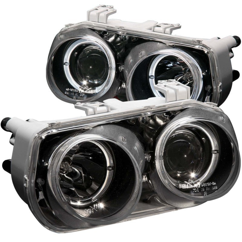 ANZO 1994-1997 Acura Integra Projector Headlights w/ Halo Black ANZO 1994-1997 Acura Integra Projector Headlights w/ Halo Black