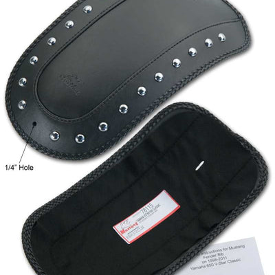 Mustang 98-11 Yamaha V-Star Classic Fender Bib w/Studs - Black