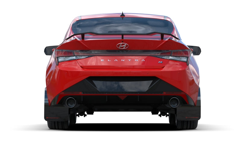Rally Armor 22-23 Hyundai Elantra N & N Line Black Mud Flap w/Grey Logo Rally Armor 22-23 Hyundai Elantra N & N Line Black Mud Flap w/Grey Logo