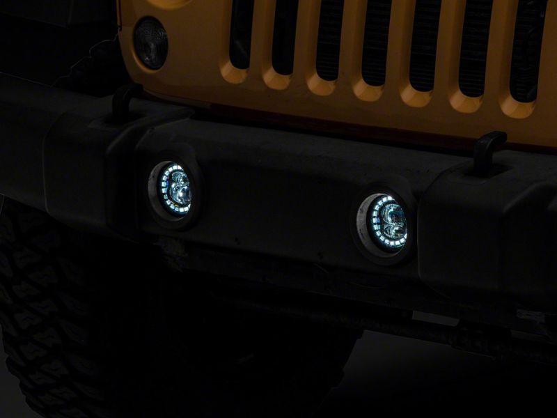 Raxiom 07-18 Jeep Wrangler JK 18-23 Jeep Wrangler JL Axial Series Nighthawk LED Fog Lights Raxiom 07-18 Jeep Wrangler JK 18-23 Jeep Wrangler JL Axial Series Nighthawk LED Fog Lights