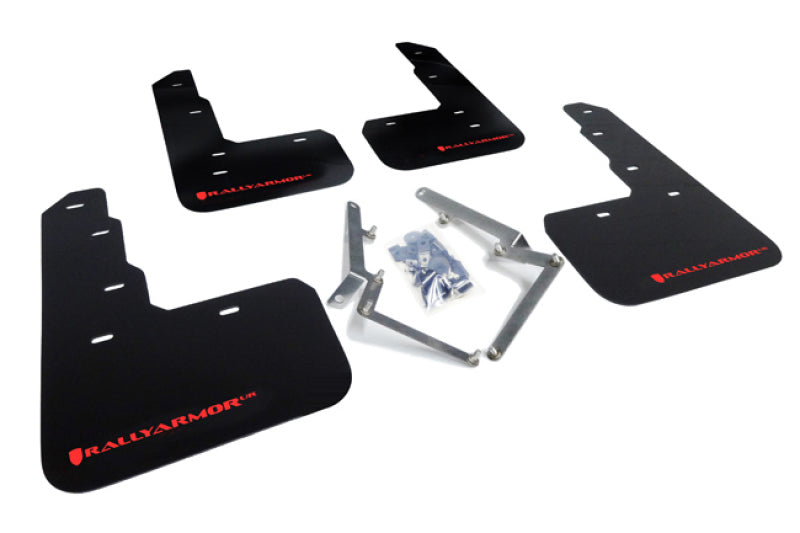 Rally Armor 17-22 Honda Civic Type R Black UR Mud Flap w/Red Logo Rally Armor 17-22 Honda Civic Type R Black UR Mud Flap w/Red Logo