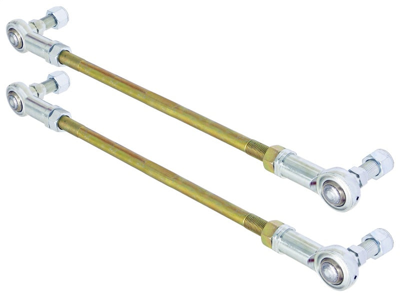 RockJock Adjustable Sway Bar End Link Kit 14in Long Rods w/ Heims and Jam Nuts pair RockJock Adjustable Sway Bar End Link Kit 14in Long Rods w/ Heims and Jam Nuts pair
