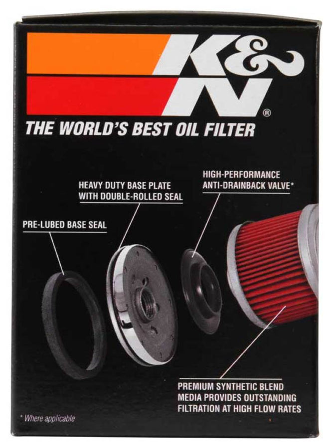 K&N Harley-Davidson / Buell 3in OD x 4.063in H Black Oil Filter K&N Harley-Davidson / Buell 3in OD x 4.063in H Black Oil Filter
