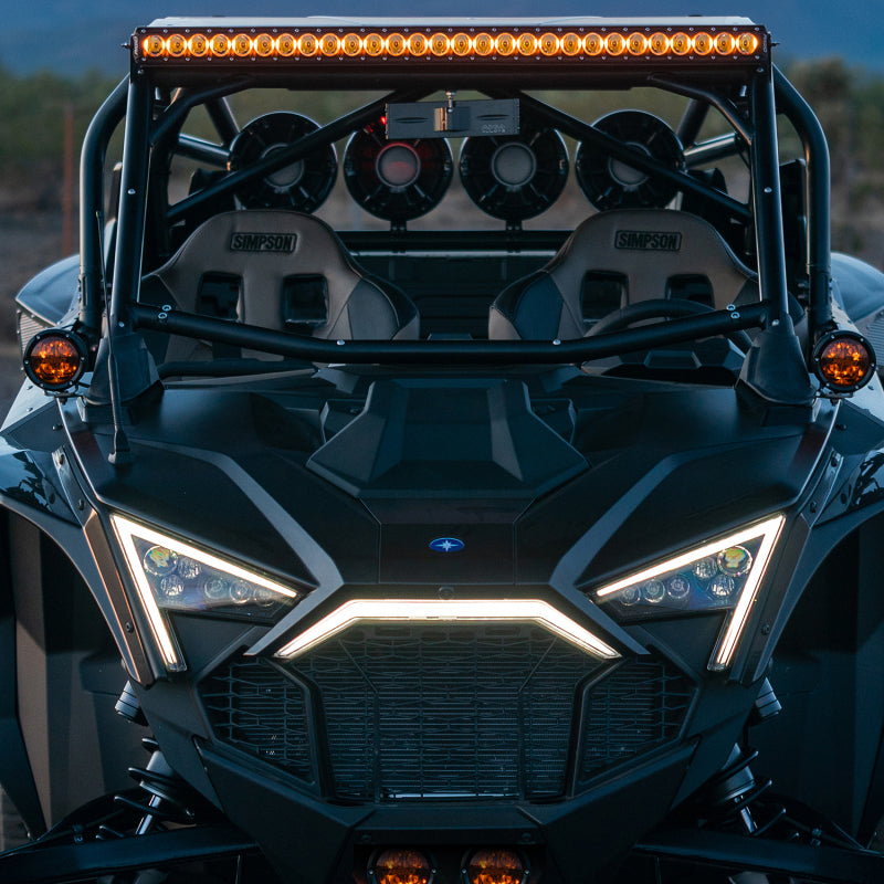 Rigid Industries 2017+ Polaris Pro R/Turbo R Revolve Amber PRO A-Pillar Light Kit Rigid Industries 2017+ Polaris Pro R/Turbo R Revolve Amber PRO A-Pillar Light Kit