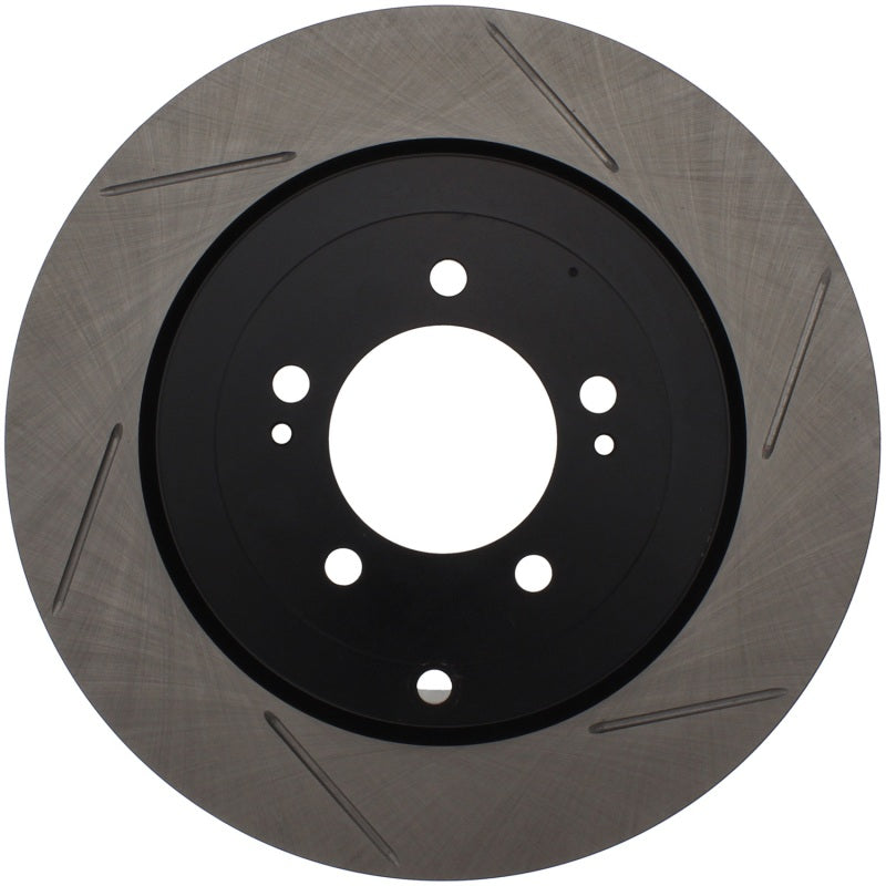 StopTech Power Slot 08-09 Evo 10 Slotted Left Rear Rotor StopTech Power Slot 08-09 Evo 10 Slotted Left Rear Rotor