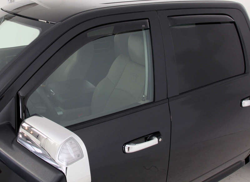 EGR 2019 Dodge Ram 1500 Quad Cab SlimLine In-Channel WindowVisors Set of 4 - Dark Smoke EGR 2019 Dodge Ram 1500 Quad Cab SlimLine In-Channel WindowVisors Set of 4 - Dark Smoke