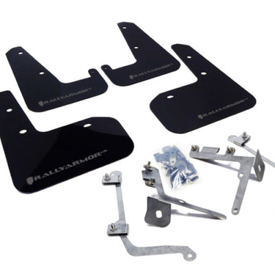Rally Armor 11-14 Subaru WRX/STI (Sedan Only) Black UR Mud Flap w/Grey Logo