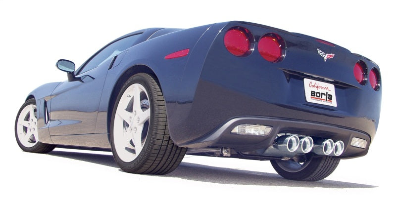 Borla 05-08 Corvette Coupe/Conv 6.0L/6.2L 8cyl 6spd RWD Touring SS Exhaust (rear section only) Borla 05-08 Corvette Coupe/Conv 6.0L/6.2L 8cyl 6spd RWD Touring SS Exhaust (rear section only)