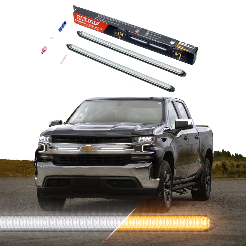 XK Glow 14In Switchback Grill Lights with Start-up Animation & Sequential Turn Signals XK Glow 14In Switchback Grill Lights with Start-up Animation & Sequential Turn Signals