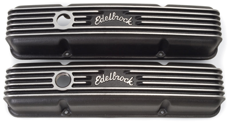 Edelbrock Valve Cover Classic Series Chevrolet 1959-1986 262-400 CI V8 Black Edelbrock Valve Cover Classic Series Chevrolet 1959-1986 262-400 CI V8 Black