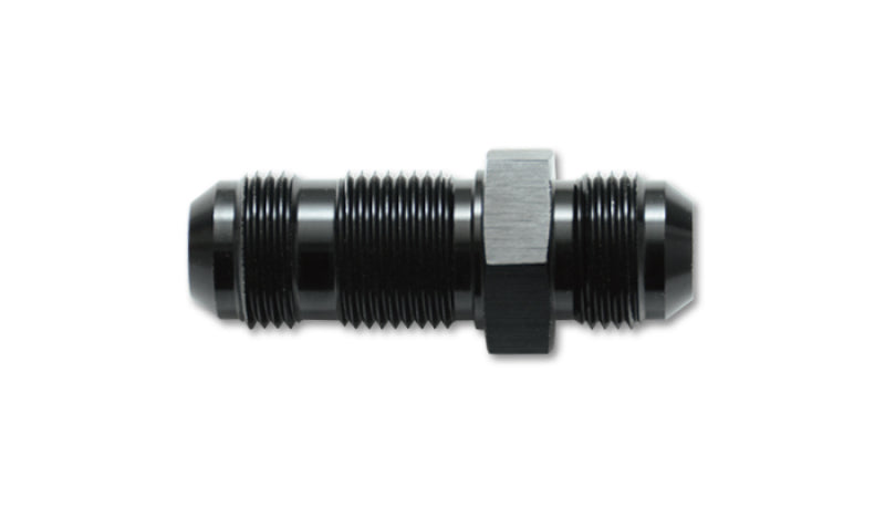 Vibrant -4AN Flare Straight Bulkhead Adapter Fitting - Aluminum Vibrant -4AN Flare Straight Bulkhead Adapter Fitting - Aluminum