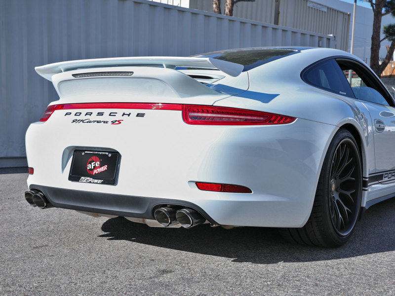 aFe MACHForce XP 12-16 Porsche 911 Carrera H6-3.8L SS-304 Cat-Back Exhaust w/Carbon Fiber Tips aFe MACHForce XP 12-16 Porsche 911 Carrera H6-3.8L SS-304 Cat-Back Exhaust w/Carbon Fiber Tips