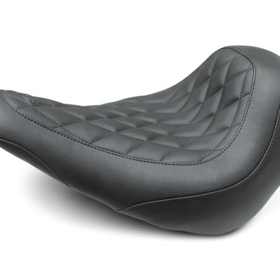 Mustang 18-21 Harley Low Rider, Sport Glide Wide Tripper Solo Seat Diamond Stitch - Black