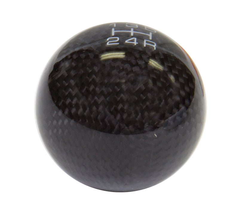 NRG Universal Ball Style Shift Knob (No Logo) - Black Carbon Fiber (5 Speed Pattern) NRG Universal Ball Style Shift Knob (No Logo) - Black Carbon Fiber (5 Speed Pattern)