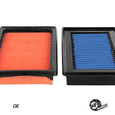 aFe MagnumFLOW OE Replacement Air Filter w/ Pro 5R Media (Pair) 14-19 Infiniti Q50 V6-3.5L/3.7L